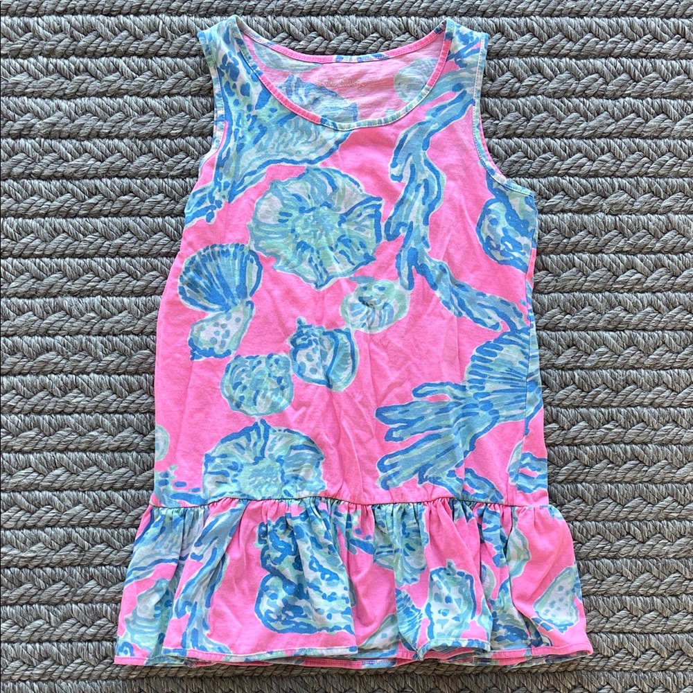 Lilly Pulitzer Pink and Blue dress, size Small (4/5)